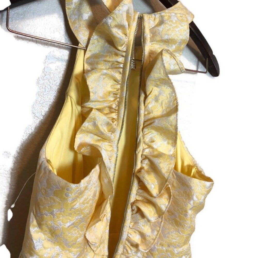 Disney Beauty and the Beast Princess Raffle Golden Embroidered Dress - Picture 5 of 7